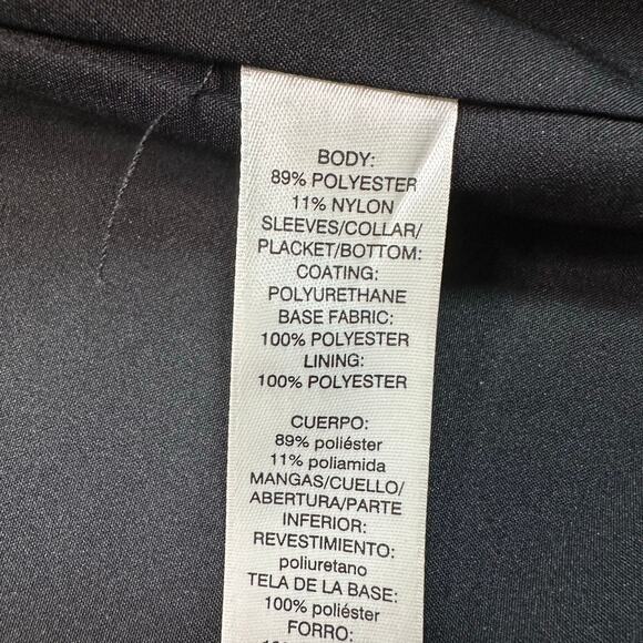 Chico’s Faux Black Leather and Tapestry Motorcycle Jacket - Picture 6 of 9